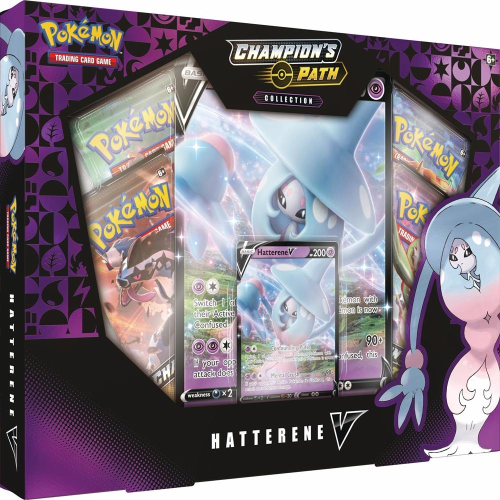 Pokemon Champion's Path Hatterene V Collection Box Set