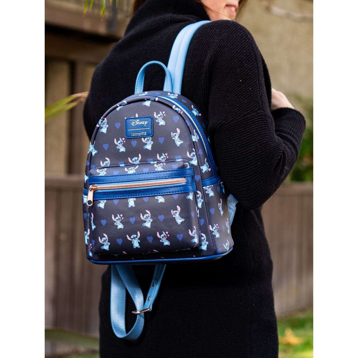 Lilo & Stitch - Stitch Hearts Mini-Backpack - Entertainment Earth Exclusive