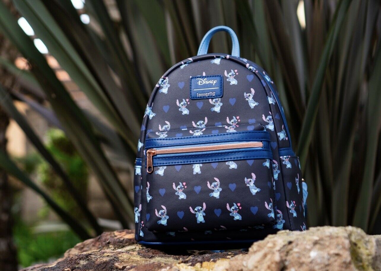 Lilo & Stitch - Stitch Hearts Mini-Backpack - Entertainment Earth Exclusive
