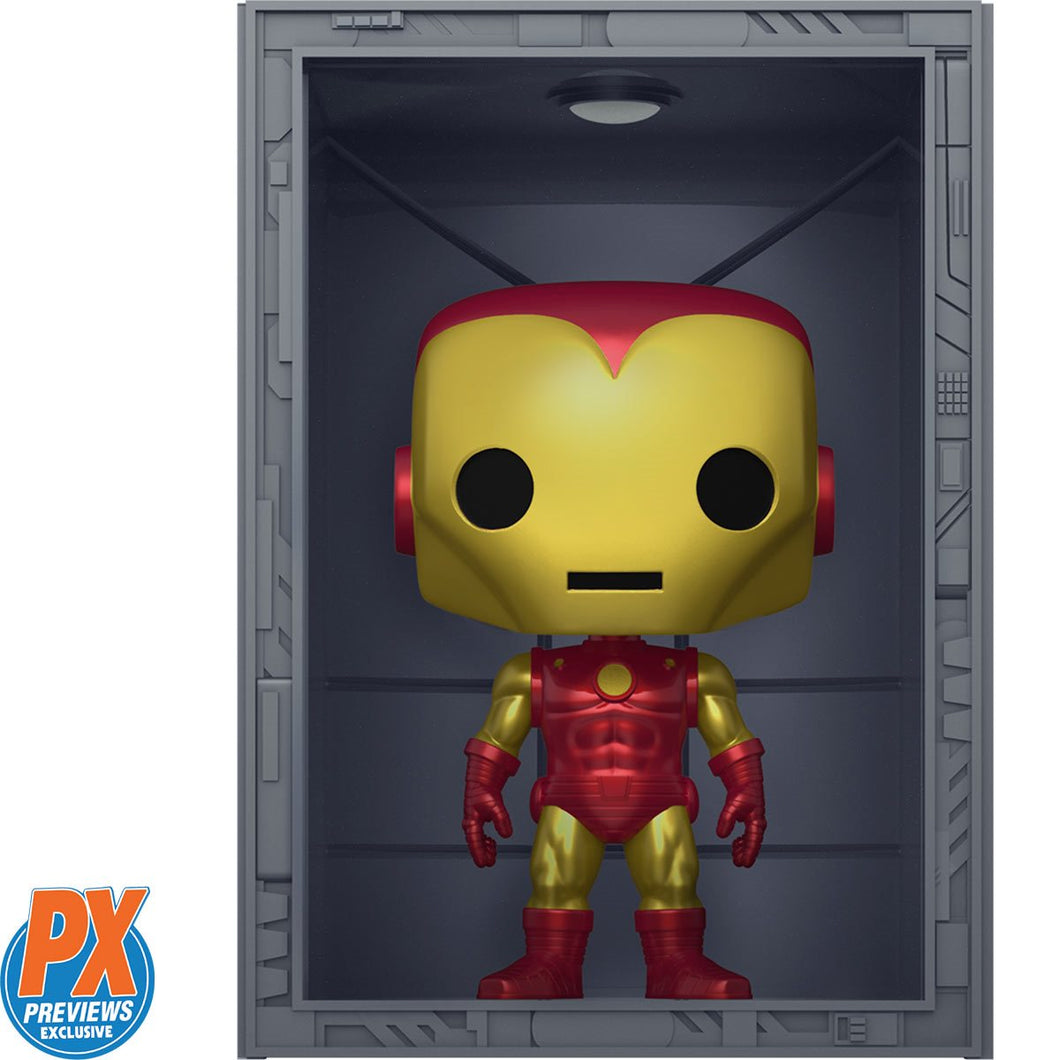 Marvel Iron Man Hall of Armor Iron Man Model 4 Deluxe Funko Pop! Vinyl Figure - Previews Exclusive