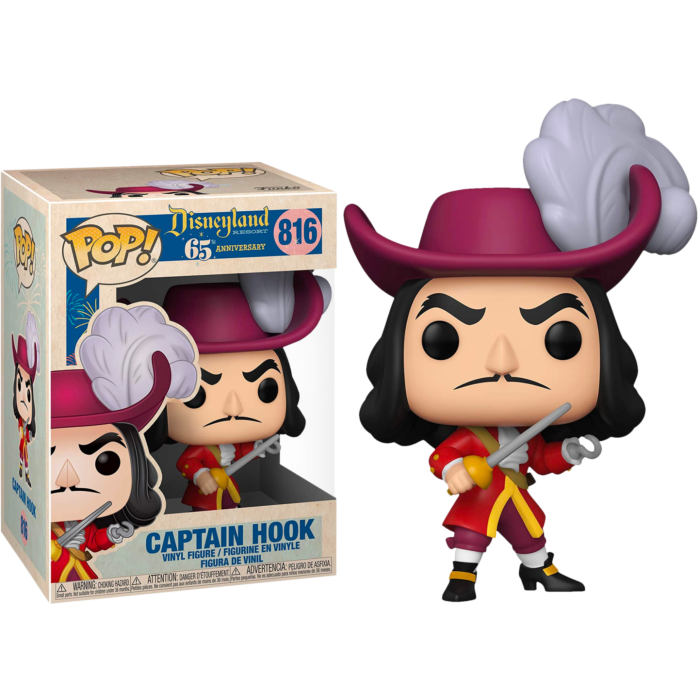 Disneyland 65th Anniversary Captain Hook Pop! Vinyl Figure