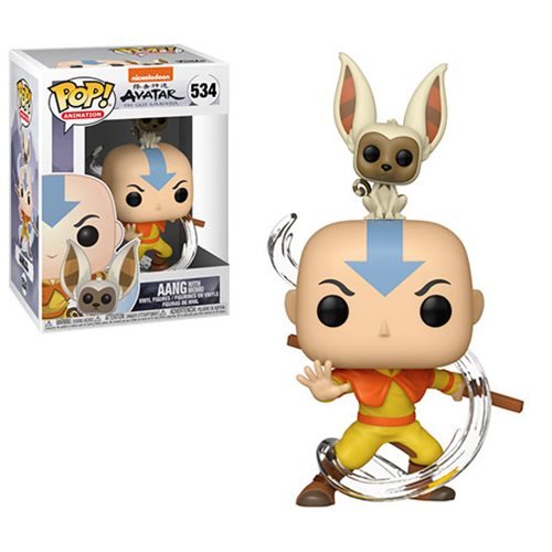 Avatar: The Last Airbender Aang with Momo Pop! Vinyl Figure #534