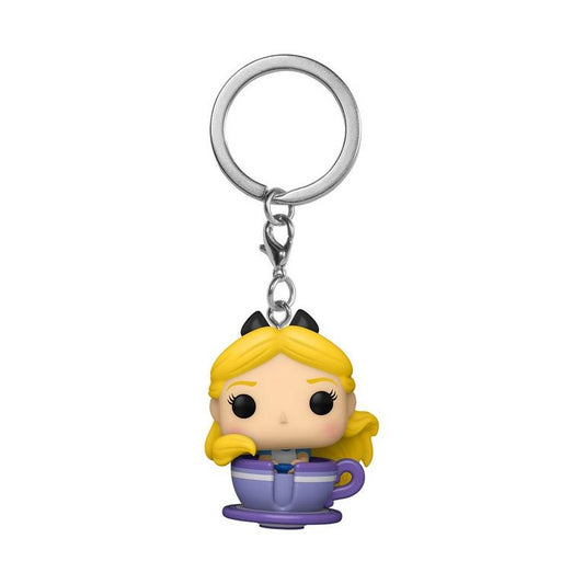Disneyland 65th Anniversary Alice in Teacup Pocket Pop! Key Chain